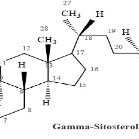 Final Structure of γ-sitosterol (WF-01). | Download Scientific Diagram