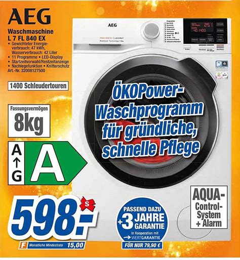 Aeg Waschmaschine L Fl Ex Angebot Bei Expert Techno Land