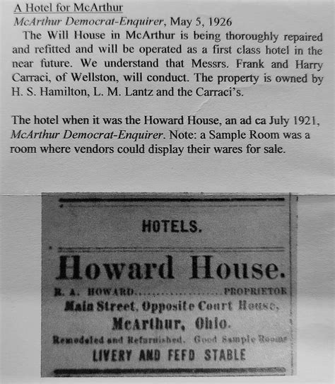 Hotel McArthur | McArthur OH