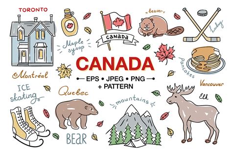 Canada Hand Drawn Illustrations By Redchocolate Illustration