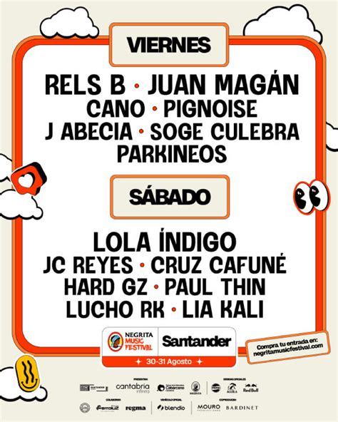 Negrita Music Festival Santander 2024 Desvela Su Cartel Por Jornadas