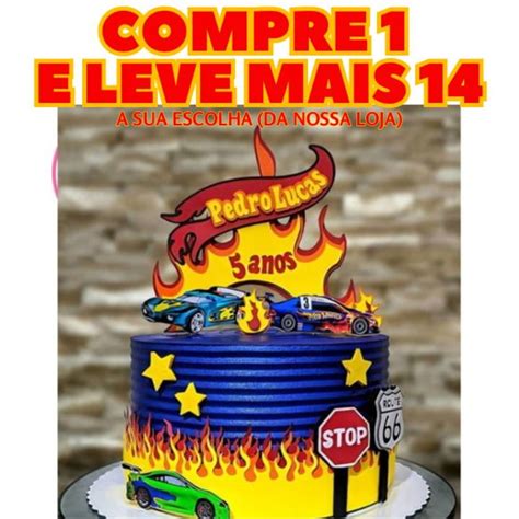 Arquivo De Corte Topo De Bolo Hot Wheels Studio Elo