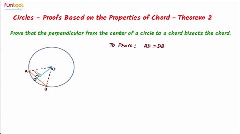 Properties Of Chords Theorems On Chords Perpendicular From The Centre