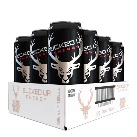 GNC Bucked Up Energy Drink - White Gummy Deer - 12 Pack | Mall of America®