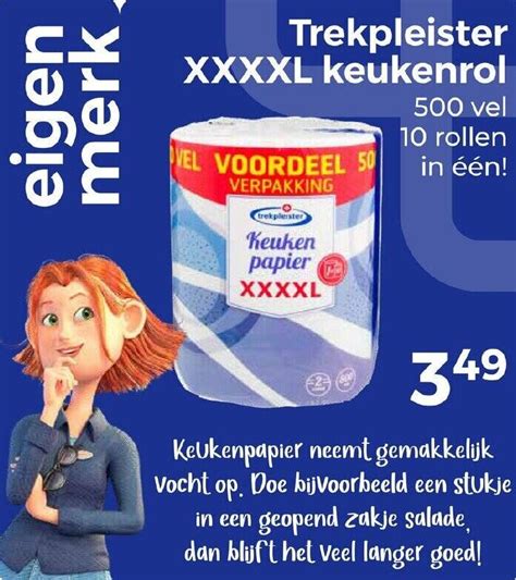 Trekpleister XXXXL Keukenrol Aanbieding Bij Trekpleister