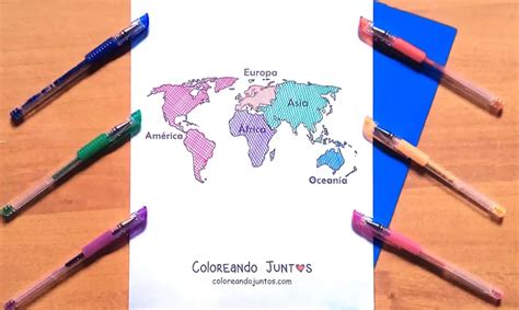 Dibujos De Mapamundis Para Colorear Gratis Coloreando Juntos