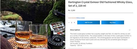 Dartington Crystal Exmoor Old Fashioned Whisky Glass Set Flickr