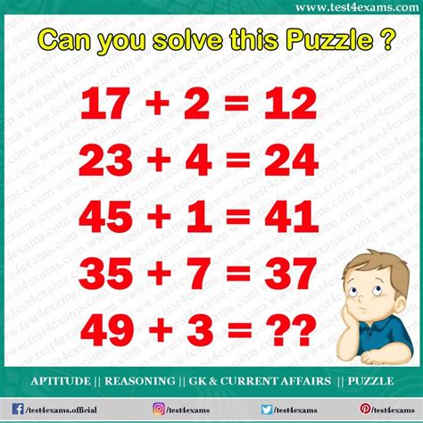 Math Riddles Brain Teasers