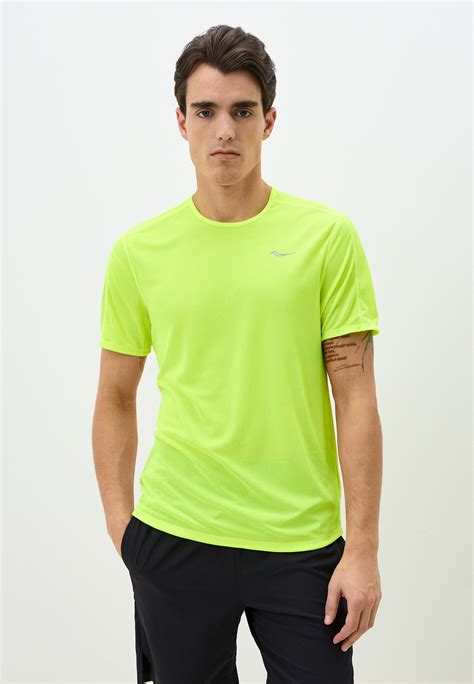 Футболка спортивная Saucony HYDRALITE SHORT SLEEVE, цвет: желтый ...