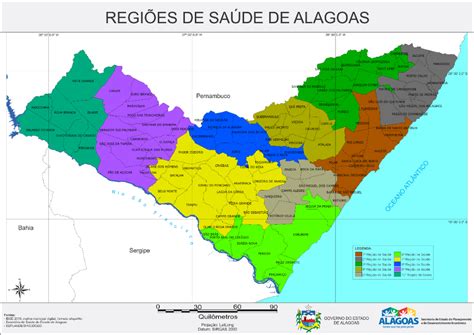 Mapas De Caracteriza O Territorial Regi Es De Sa De De Alagoas