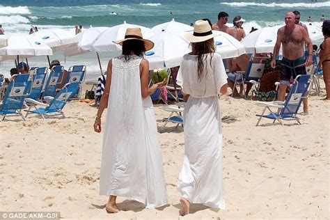 Alessandra Ambrosio Displays Six Pack In Bikini In Brazil Daily Mail Online