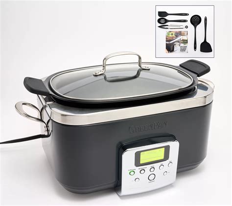 Free Delivery and Returns Elite 6-Quart Slow Cooker, Black, black crock ...