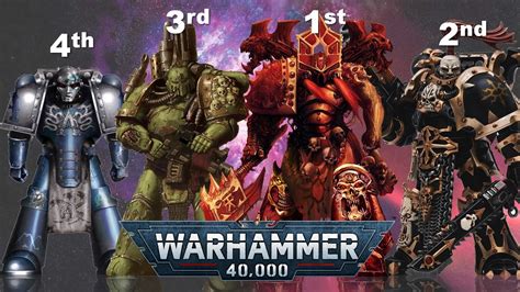 Ranking The Most Powerful Chaos Space Marines Warhammer K Youtube