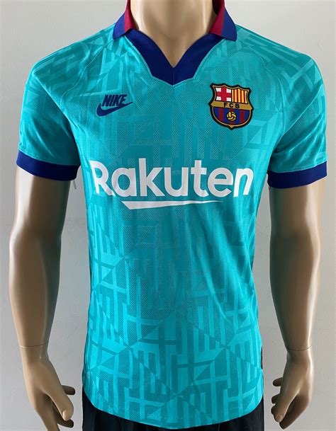 2019 2020 Nike Fc Barcelona Third Shirt Messi Player Issue Vaporknit B