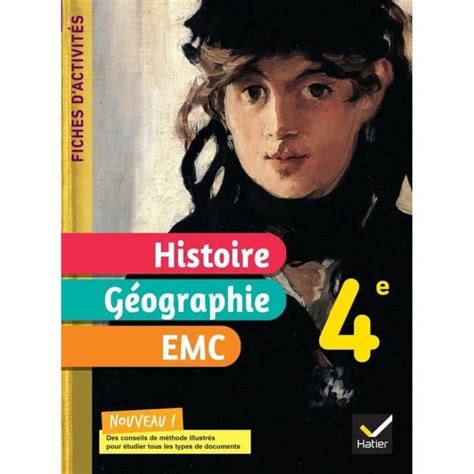 Histoire Géographie Emc 4e Fiches Dactivités Edition 2022