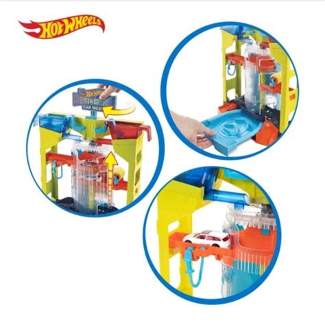 Jual Promo Hot Wheels City Stunt Splash Car Wash Color Shifters Playset Terbaru Shopee