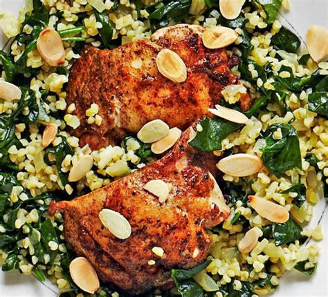 Cinnamon Chicken Bulgar Pilaf Recipe Olivemagazine