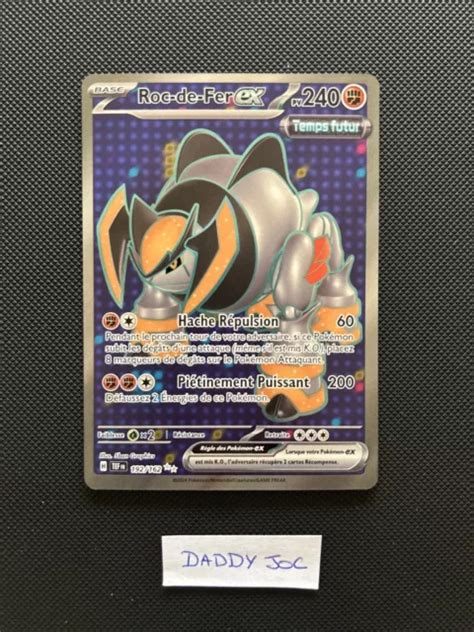 CARTE POKÉMON Roc De Fer Ex Fa 192 162 Forces Temporelles Neuf Fr