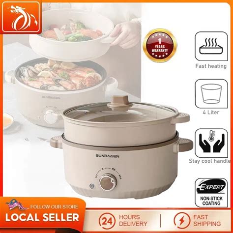 L Capacity Multifunctional Electric Cooker Non Stick Multi Cooker With Steamer Electric Hot