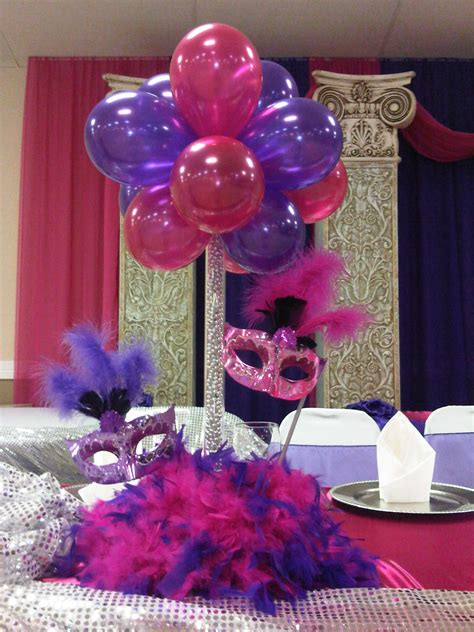 Infante Creations Balloon Centerpieces Masquerade Party Party