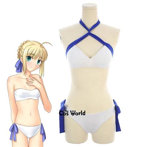 FGO Fate Grand Order Saber Arturia Pendragon Bikini Swimwear Bathing