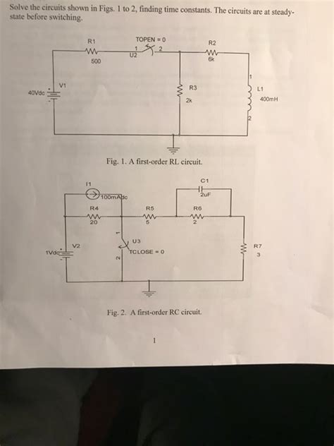 Solved Solve The Circuits Shown In Figs 1 To 2 Finding