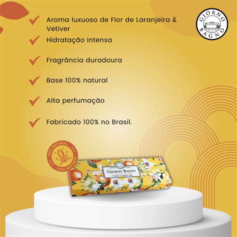 Kit Sabonete Giorno Bagno Flor De Laranjeira C Unidades De G Cada