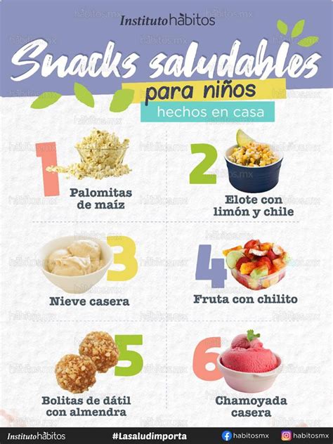 Snacks saludables para niños Hábitos Health Coaching