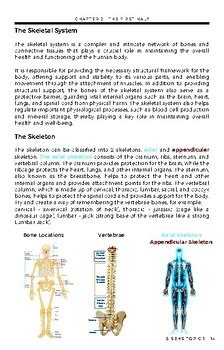 Ib Sehs Sl Topic Musculoskeletal System Study Guide Textbook