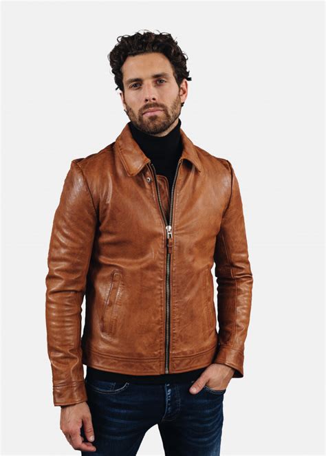 Blouson En Cuir Noris Green Redskins