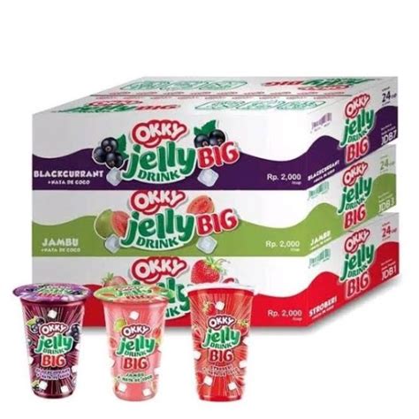 Jual Minuman Big Okky Jelly Cup 220ml X 24 Shopee Indonesia