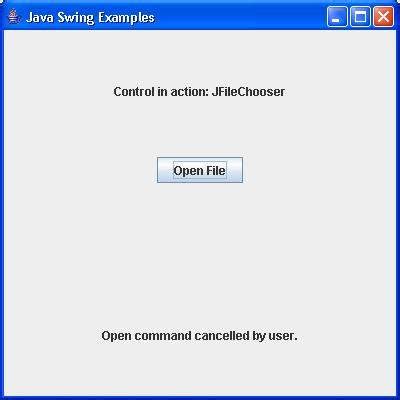 SWING JFileChooser 类