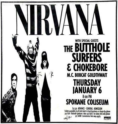 Live Nirvana Concert Chronology 1994 January 06 1994 Spokane