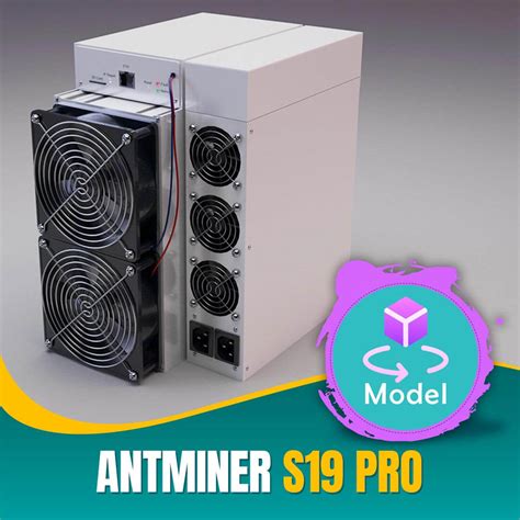 Antminer S19 Pro Cryptocurrency Mining Hardware 3d Render Renderhub