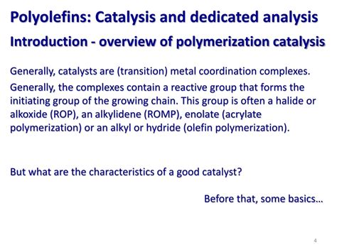 PPT - P olyolefins: Catalysis and dedicated analysis PowerPoint
