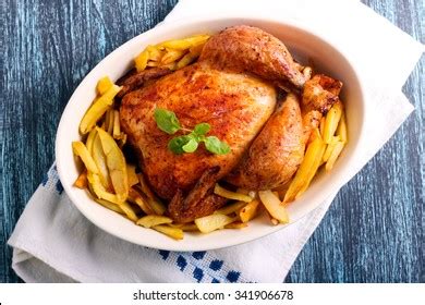 Roast Chicken Chips Images Stock Photos Vectors Shutterstock