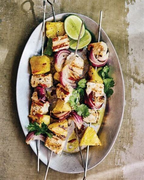 Swordfish And Pineapple Skewers Recipe Elle Gourmet