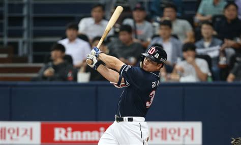 두산 김재환 6경기 연속 홈런 야구·mlb 스포츠 뉴스 한겨레