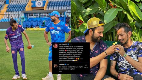 You Stole My Husband Rohit Sharma S Wife Ritika Roasts Yuzvendra