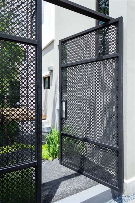 Steel Modern Simple Gate Design For Small House The Double Open