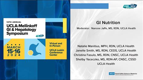 Gi Nutrition Ucla Digestive Diseases Youtube