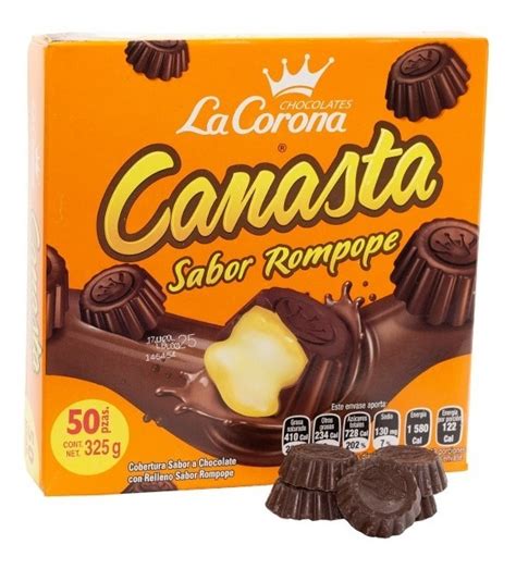 Canasta De Rompope Corona 50 Pzas Candy Rico