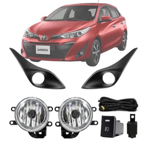 Kit Farol De Milha Yaris 2018 2019 2020 Botao Mod Original TG Farol