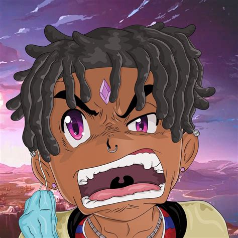 Lil Uzi vert Anime drawing - Tjd_xrt | Swag cartoon, Cartoon art, Rapper art