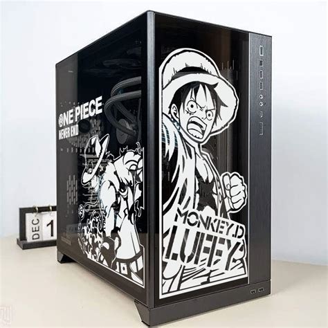 Buy One Piece Vinly Stickers for PC Case,Anime Cartoon Decor Decals for ATX Computer Chassis ...