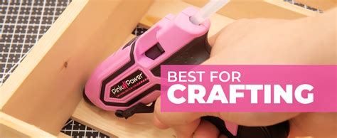 Amazon Pink Power Mini Cordless Hot Glue Gun Kit With Stand Sticks Battery Powered