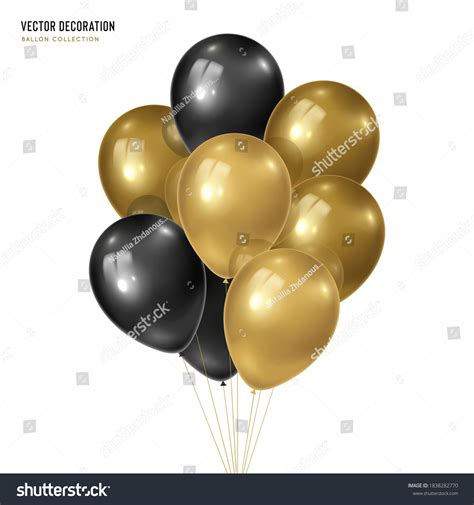 Gold Balloons On Black Background Stock Photos and Pictures - 22.466 ...