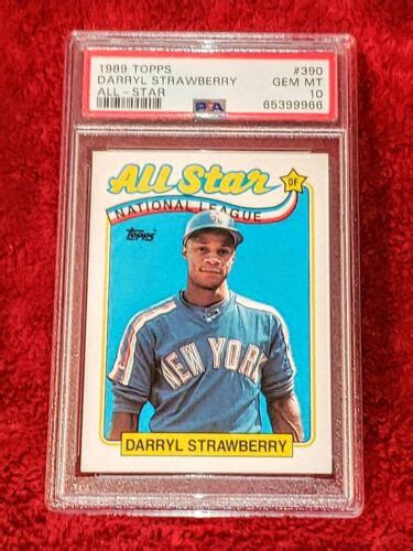 Darryl Strawberry Topps Mets All Stars Psa Gem Mint Ebay