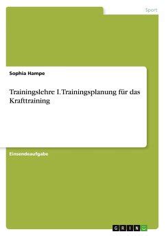 Trainingslehre I Trainingsplanung für das Krafttraining von Sophia