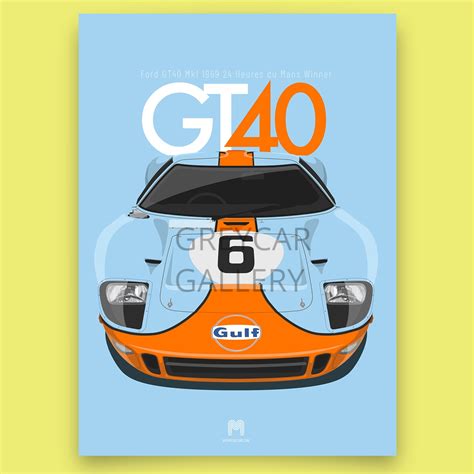 1969 Ford GT40 Mk1 Gulf 24 Heures du Mans Winner | Product